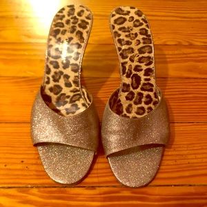 Dolce and Gabbana Gold Heel Sandals